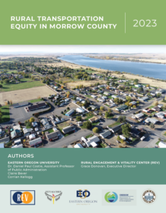 Cover of report: Rural Transportation Equity in Morrow County